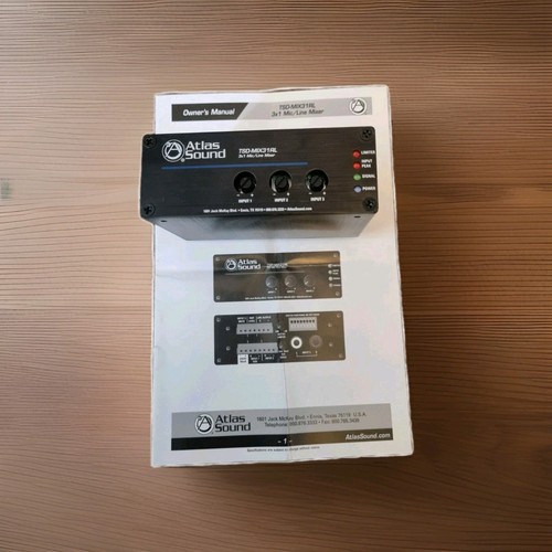 Atlas sound tsd mix32rl - sound, tsd-mix32rl