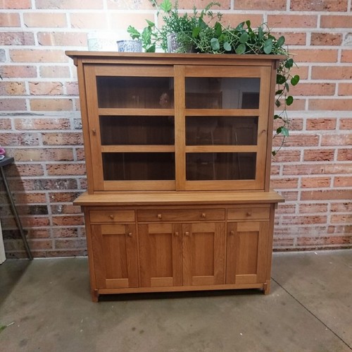 Solid wood oak natural dresser - solid,