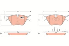 Brake Pads Set fits MG MGZT