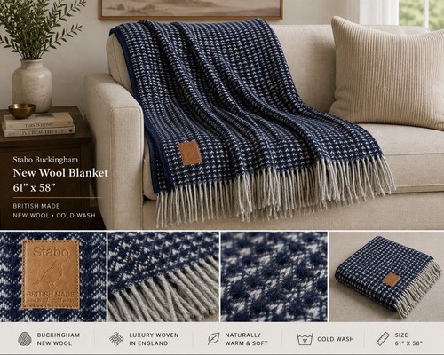 Pure new wool herringbone - new,