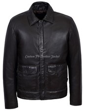 Indiana Jones Men's Leather  Jacket Dark Brown Movies Inspired Classic Series