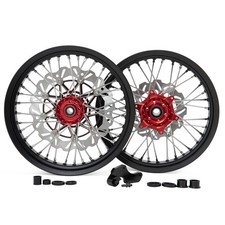 Supermoto 17" Jantes Roues Disques frein pour Honda CRF 250 R CRF 450 R 2004-12