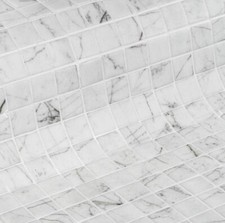 Mosaic Tiles white Marble