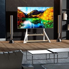 Modern Corner TV Stand Mount Adjustable for 32 43 50 55 65 70 75 85 100 Inch TVs