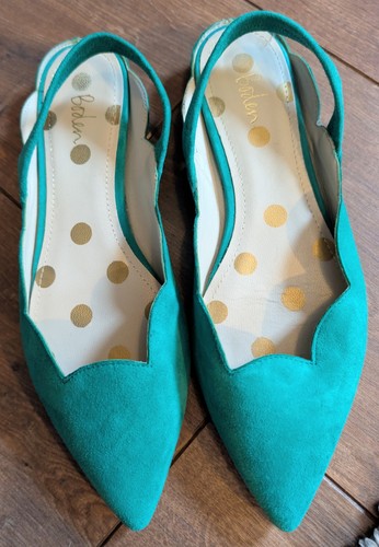 Boden teal emerald green suede - boden,