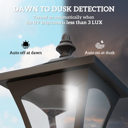 Solar powered garden lamp - garden,