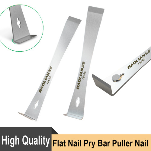 Flat nail pry - bar, stainless