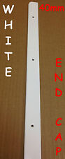 Kitchen Worktop Edging Trim WHITE END CAP 40mm with screws *NEW* *EBAY BARGAIN*