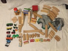 Big Wooden Train Set Bundle John Lewis + a little Brio- Over 100 Pieces