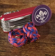 Paracord Scout Woggle Dark