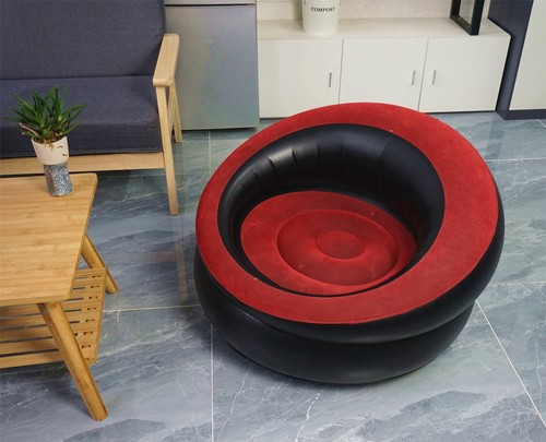 Red black single person - red,
