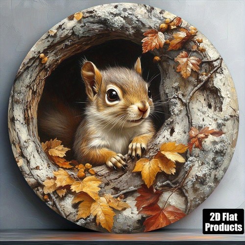 Squirrel garden plaque - garden,