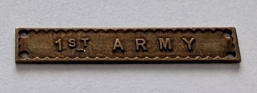 Original 1st army clasp - army, ww2