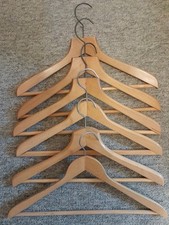 6 x Vintage Solid Wood, Coat/