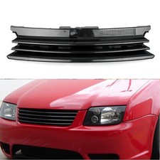 Front Bumper Sport Mesh Badgeless Hood Grill For 99-06 VW Golf MK4 Black