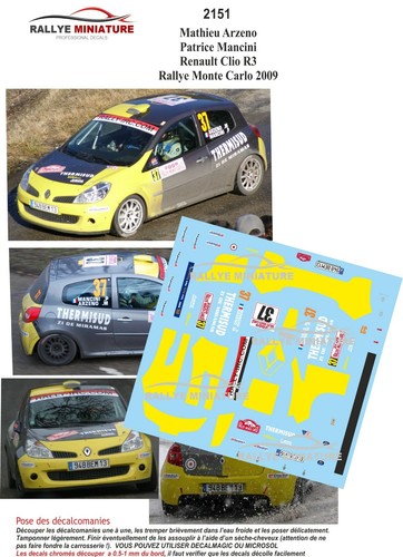 Decals ref 2151 renault - 1/43,