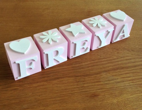 Personalised wooden baby - wooden, name