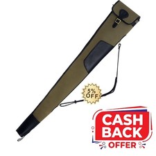 Shotgun Slip Canvas Leather Gun Slip Bag Shooting Padded Carry Case