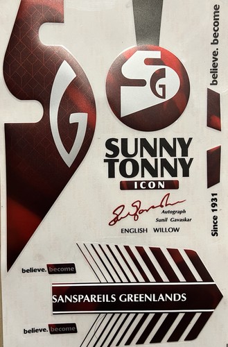 Cricket bat stickers - sg, sunny