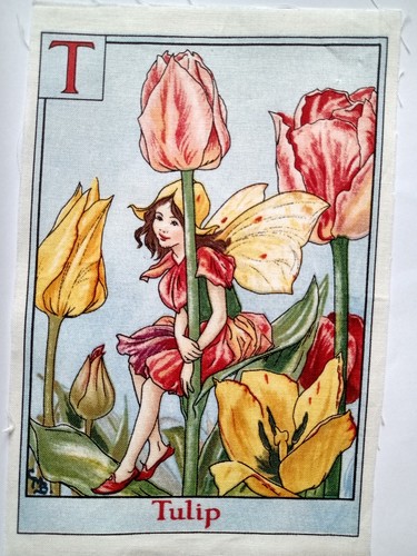 Tulip alphabet letters - t,