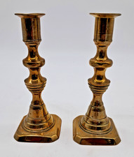 Pair Brass Candlesticks, 16cm
