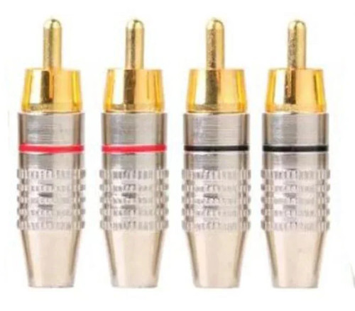 Gold plated rca - gold, male