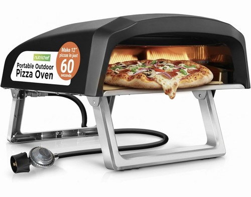 Nutrichef portable gas pizza - nutrichef,