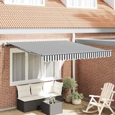 Automatic Retractable Awning Patio Canopy Outdoor Awning Folding Arm vidaXL