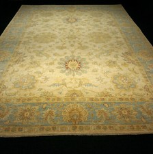 Oriental Rug Ziegler 372 X 276 CM Zigler Beige Sky-Blue Blumenmuster