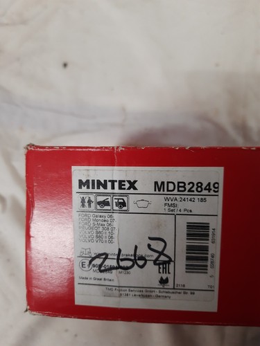 Mintex mdb2849 brake - mintex,