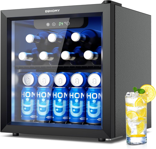 Beer fridge with glass door - beer,