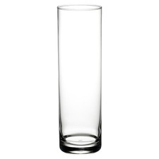 Pasabahce 600ml Clear Glass Straight Fluted Rounded Shape Flower Wedding Vase