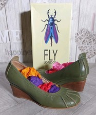 FLY London Women's UK4 Olive