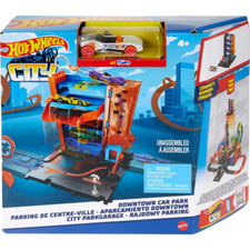Hot Wheels City Downtown Car Park with 4 Levels Playset and Toy Car