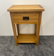 Oak Telephone Table / Hallway Console Table / Small Console / Fully Built / New