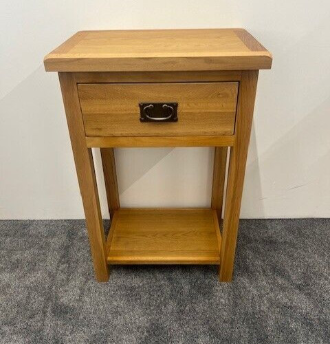 Oak telephone table hallway - oak, /