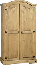 MEXICAN PINE CORONA BEDROOM FURNITURE, CHESTS BEDS ROBES 