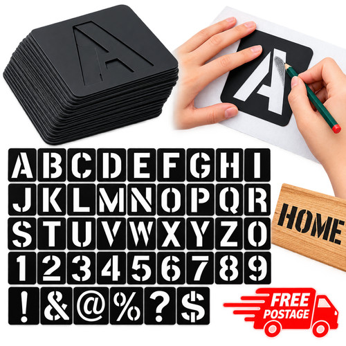 Pcs letter stencils large - 42,
