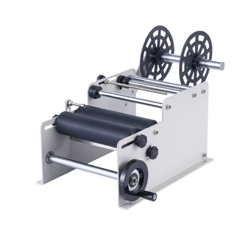 Manual round bottle labeling - manual,