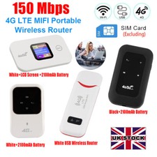 Unlocked 4G LTE LCD Pocket Mobile Broadband Wireless WiFi Router MiFi Hotspots