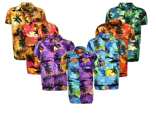 Mens hawaiian shirt - shirt, stag