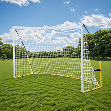 Danrelax 8FT x 5FT Soccer Goal for Backyard, Portable Pop Up Football Goal
