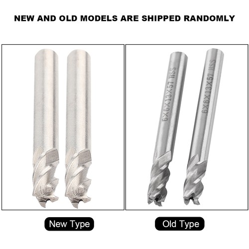 2pcs hss 6mm flutes end - hss,