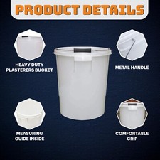 25 Litre Large White Plastic