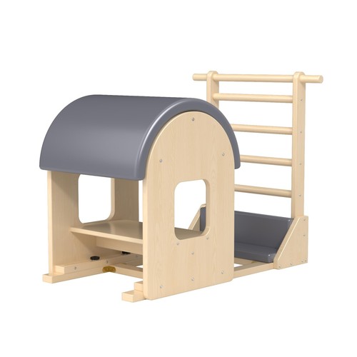 Gray pilates ladder - ladder, barrel