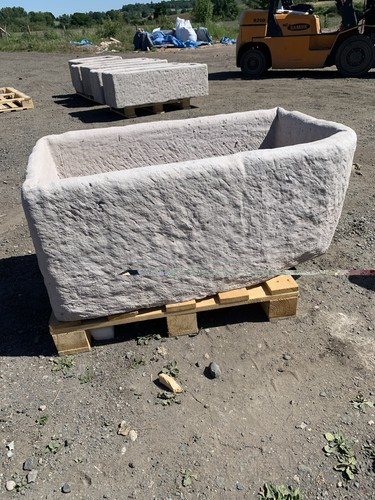Cast stone planter troughs - stone, planter/troughs