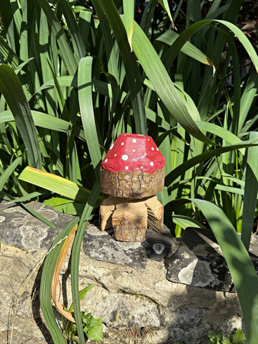 Wooden mushroom toadstool - mushroom,