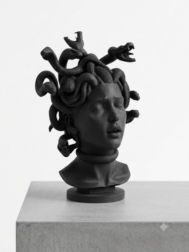 Medusa bust statue greek - medusa,