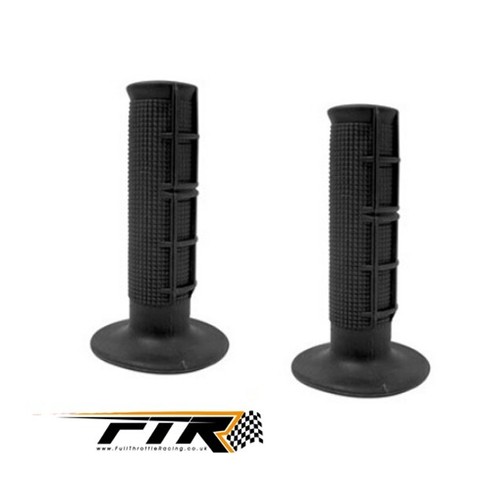 Black half waffle grips - black,