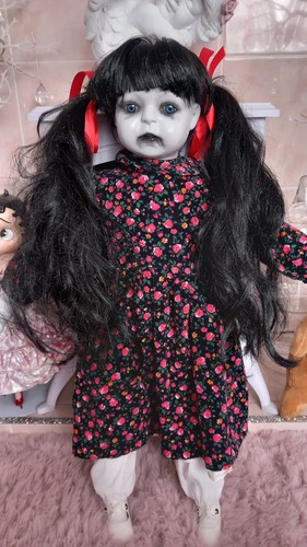 Ooak gothic horror doll creepy - horror,